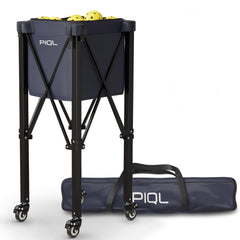 Pickleball Ball Caddy Navy Blue - 100 pickleball capacity wheeled cart - pickleball storage bag - pickle ball equipment for practice - pickleball training - Tennis Ball Hopper - Tennis Ball Caddy