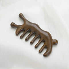 Golden Sandalwood Scalpii Massager with Five Teeth