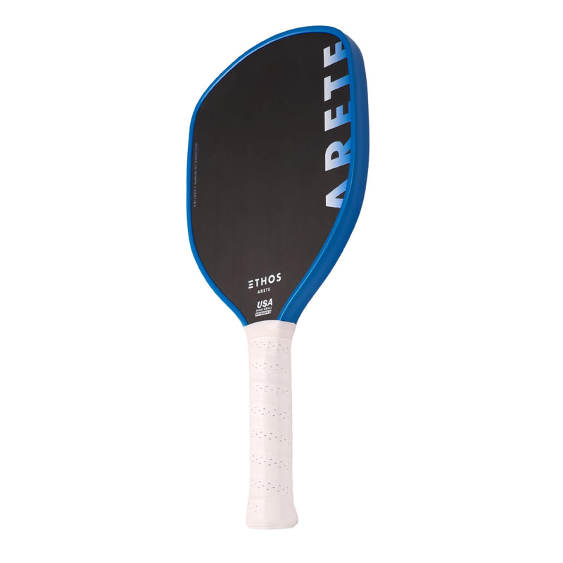 ETHOS PICKLEBALL Carbon Fiber Pickleball Paddle Arete - USA Pickleball Approved for Tournament Play - Carbon Fiber Pickle Ball Racket - Maximum Spin & Controllable Power (Hydro Blue)
