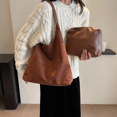 Vintage Suede Shoulder Bag
