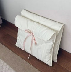Ballet Style Bow Quilted Computer Bag