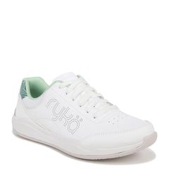 Ryka Womens Courtside Pickleball Sneakers White/Green Palm 11 W