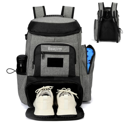 Beejirm Pickleball Backpack Multifunctional Pickleball Bag -Ventilated Shoe Pocket Fence HookInsulated Pocket Multiple Pockets to Accommodate Multiple Pickleball Rackets