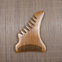 Golden Sandalwood Scalpii Massager with Five Teeth