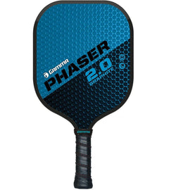 GAMMA Sports 2.0 Pickleball Paddle: Mens and Womens Textured Fiberglass Face Pickle-Ball Racquet - Indoor and Outdoor Racket: Phaser Blue ~7.9 oz