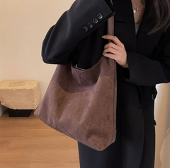 Vintage Suede Shoulder Bag
