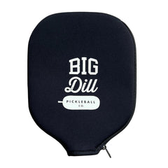 Big Dill Pickleball Neoprene Pickleball Paddle Cover Only | Case Fits Pickleball Rackets up to 8.25" Wide Pickle Ball Paddle Sleeve and Pickle Ball Paddle Covers (Black)