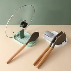 Folding Pot Lid Spoon Holder Kitchen Gadget (1pc)