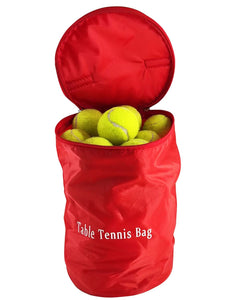 Tennis Ball Bag Portable Tennis Ball Basket 45 Capacity Tennis Balls StorageTennis Basket for Tennis TrainingTennis Balls Storage BagBaseball BallTable Tennis or Pickle Ball Bag Storage(Red)