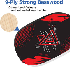 Wood Pickleball Paddle Set with Balls Towels and Carry Bag