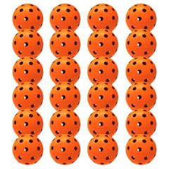 Spunspon 24 Pack Pickleball Balls 40 Holes Outdoor Pickleballs High Elasticity & Durable Pickle Balls for All Style Pickleball Paddles(Orange)