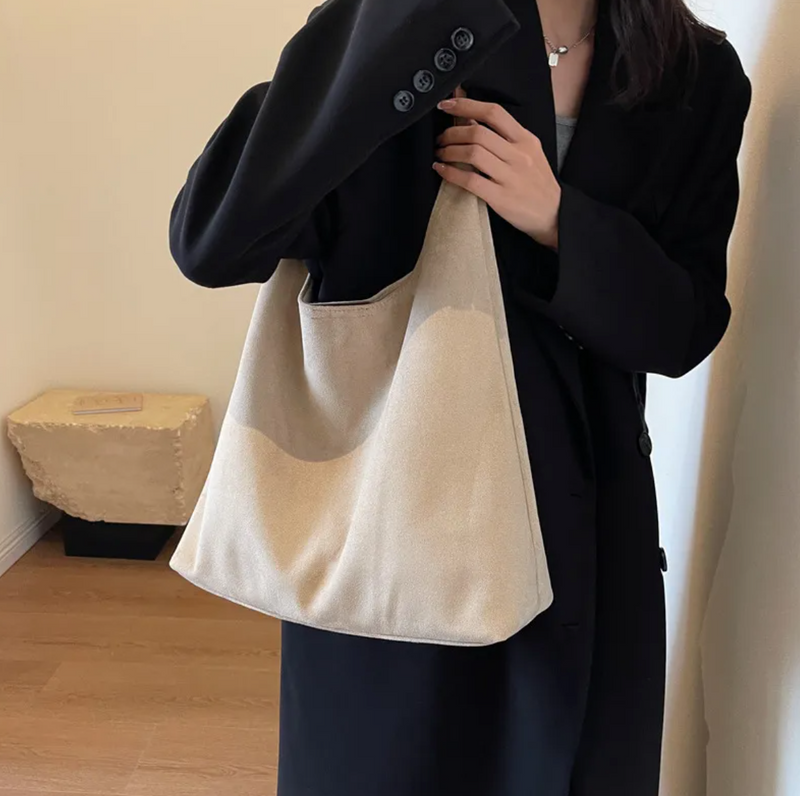 Vintage Suede Shoulder Bag