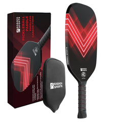 Kasaca Edgeless Pickleball Paddles USAPA Approved Carbon Fiber Pickle Ball Racket with Cover 13mm Polypropylene Honeycomb core Beginner to Intermediate Pickleball Paddle for Men Women