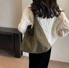 Vintage Suede Shoulder Bag