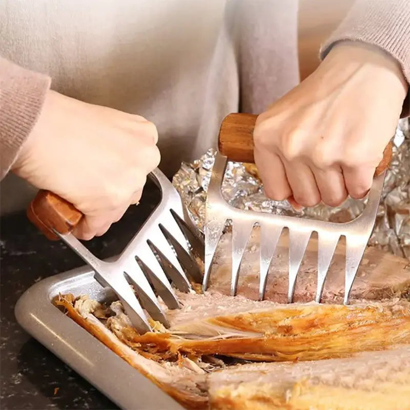 Barbecue Meat Shredder Fork with Handle Kitchen Gadget
