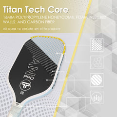 Titan Pro 16MM | Thermoformed Unibody Construction | Foam Injected Walls | T700 Titan Carbon Friction Surface | White with Pink Accents