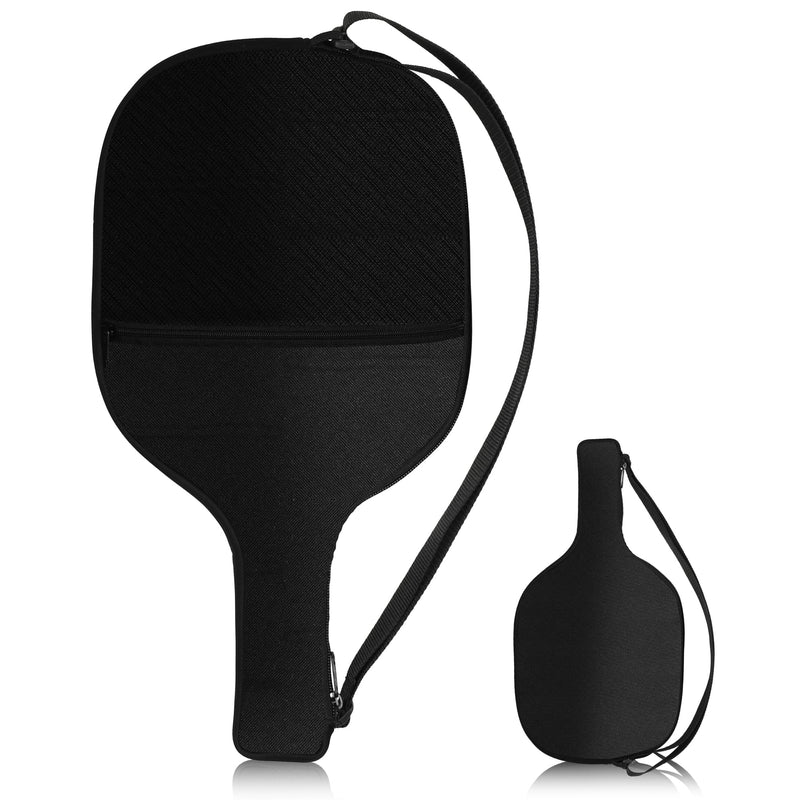 Pickleball Paddle Cover Pickleball Paddle Covers Only Neoprene Sleeve Pickleball Racket Sleeve with Shoulder Strap and Inner Pockets - Universal Pickleball Paddle Cover Ball Holder Organizer Bag