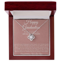 Graduation Love Knot Necklace