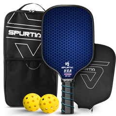 Pickleball Paddle USAPA Approved Fiberglass Surface Pickleball Set with 1 Pickleball Racket 2 Balls 1 Sleeve & Portable Carry BagPickle Ball Paddle Set for Men Women & Beginners