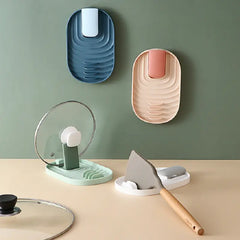 Folding Pot Lid Spoon Holder Kitchen Gadget (1pc)