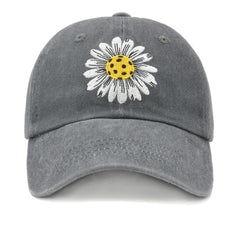 Chilltreads Pickleball Hat with Gift Box Pickleball Gifts for Women Embroidered Baseball Cap Grey