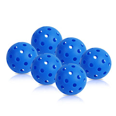 Fizzazzle Outdoor Pickleball Balls 40 Holes - 4/6/12 Pack USAPA Standard Blue Balls - Pickleball Accessories Set - High Bounce True Flight & Durable Pickle Balls - Blue (6 Pack Dark-Blue)