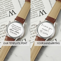 Forever Yours Engraved Groom Watch