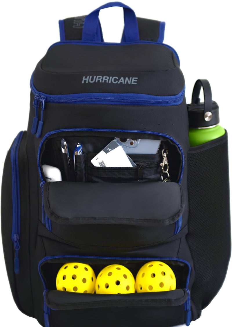 Hurricane Pickleball bag backpack. Premium Pickleball Bag - Durable Pickleball Backpack with Paddle Storage Gear Compartments and Equipment Pockets - Ideal for Travel Sports and Outdoor Adventures.