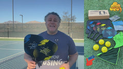 Wood Pickleball Paddle Set with Balls Towels and Carry Bag